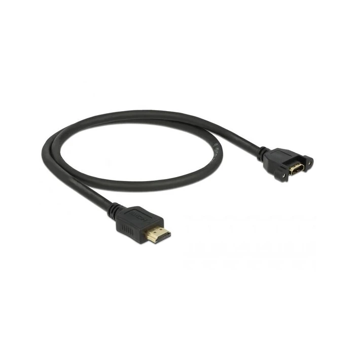 Καλώδιο HDMI Delock A->A M/F 4K 30Hz 0.50m Black