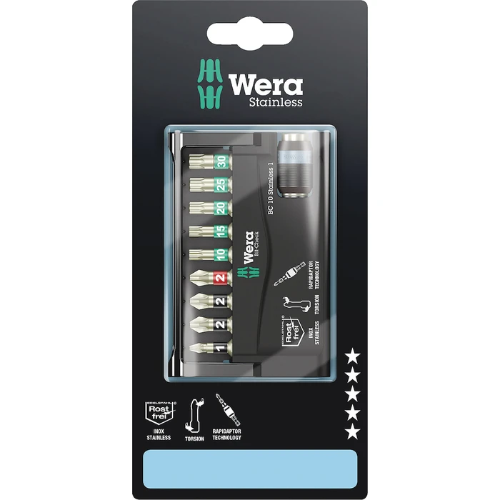 Σετ Μύτες Wera Bit-Check 10 Stainless 1 Bit-Check