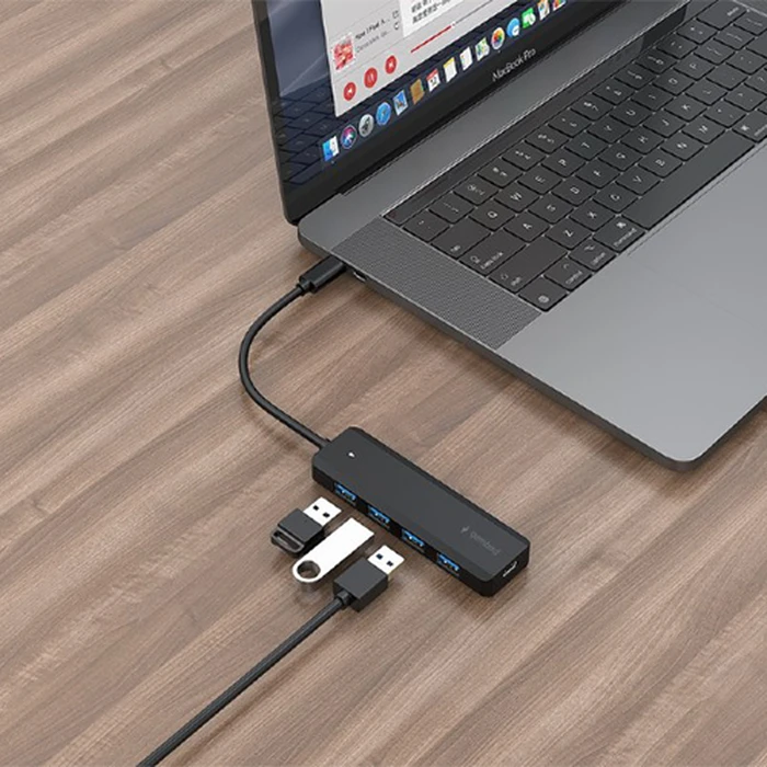 USB Hub Gembird 4-PORT USB3.1 GEN1 Type-C