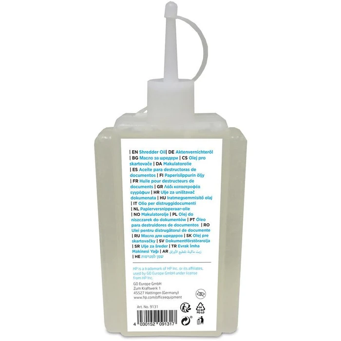 Λάδι για Καταστροφείς Εγγράφων HP 120ml
