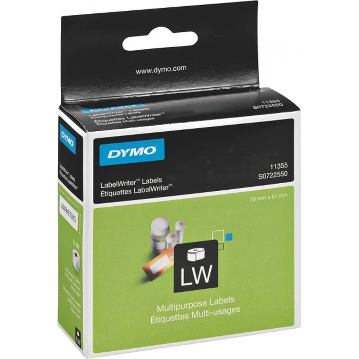 Ετικέτες Dymo Removable Multi purpose 19mm x 51mm 1 x 500 pcs 11355