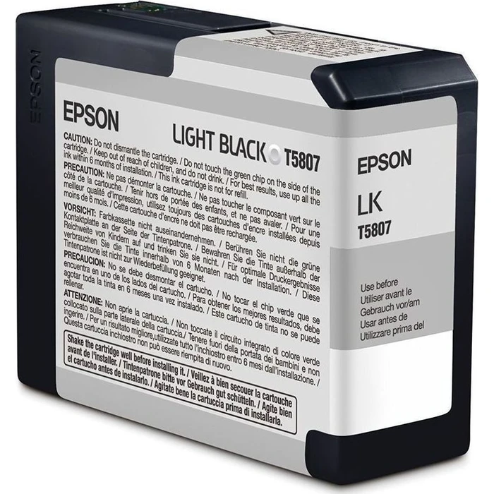 Μελάνι Epson light black T 580 80 ml T 5807