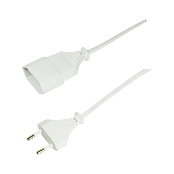 Μπαλαντέζα LogiLink Euro CEE 7/16 plug to socket, 1m, white