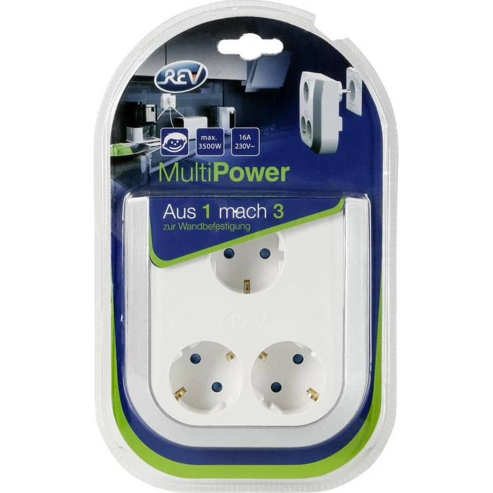Πολύπριζο REV MultiPower 3-fold Socket extension