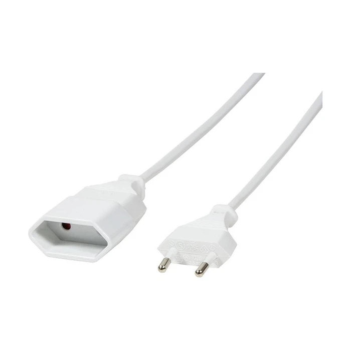 Μπαλαντέζα LogiLink Euro CEE 7/16 plug to socket, 1m, white