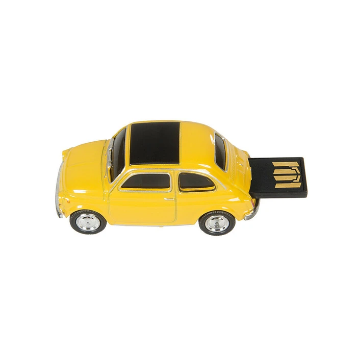USB Flash 32GB GENIE USB2.0 Fiat 500 Oldtimer yellow