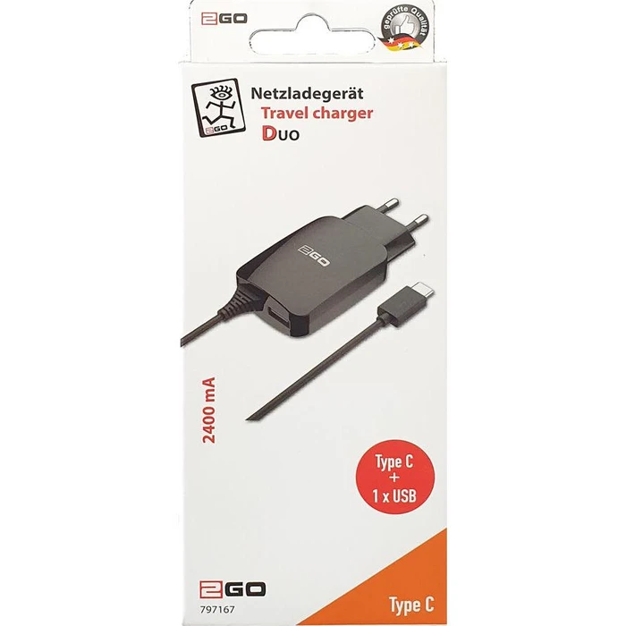 Φορτιστής Πρίζας 2GO USB-110V-240V - Black