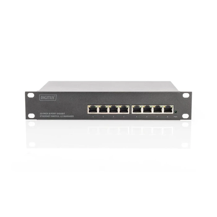 Network Switch DIGITUS 10 Zoll 8-Port Gigabit Ethernet L2+ Managed