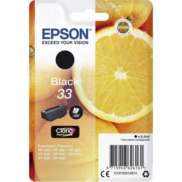 Μελάνι Epson black Claria Premium 33 T 3331