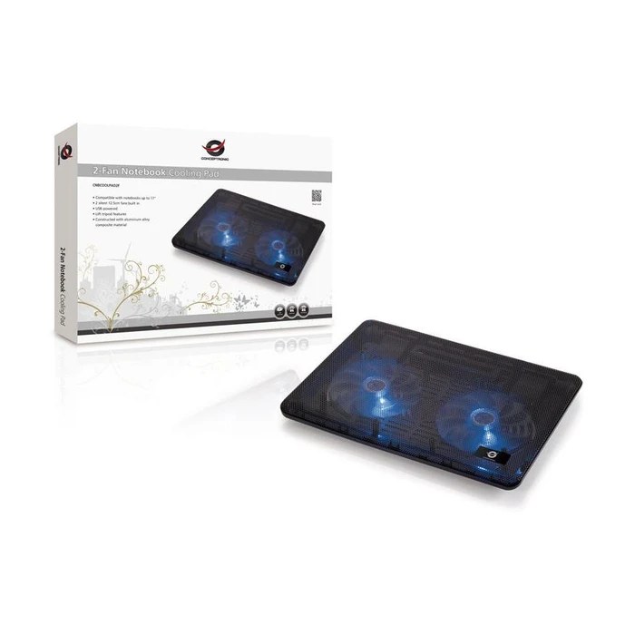 Βάση Laptop CONCEPTRONIC 2-Fan Cooling Pad (15,6")/ black