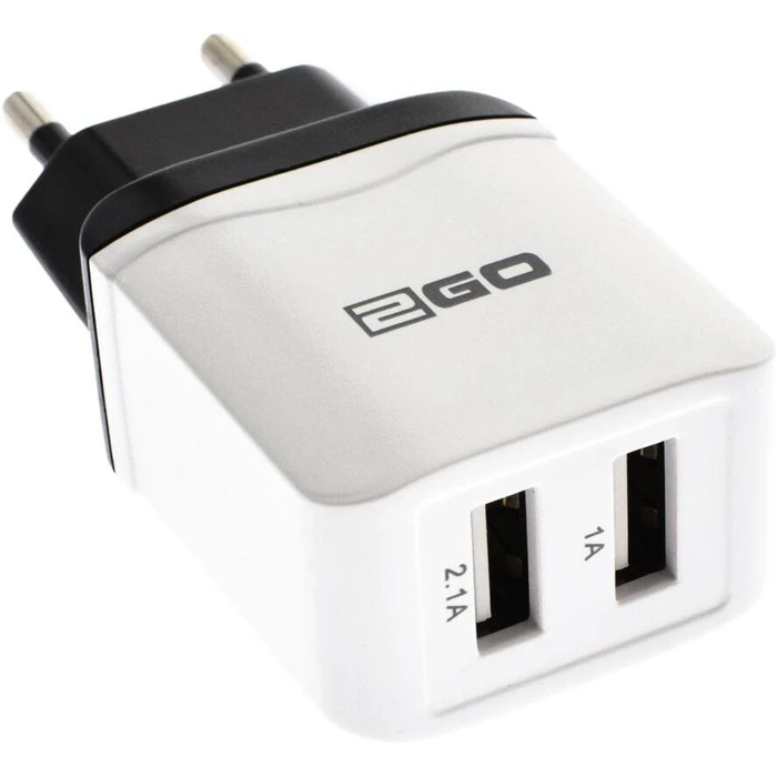 Φορτιστής Πρίζας 2GO USB 100V-240V - White