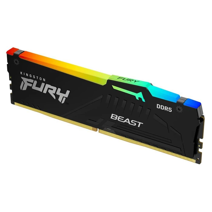 Μνήμη RAM Σταθερού DDR5 16GB Kingston FURY Beast RGB 288-PIN - 5600 MHz / PC5-44800