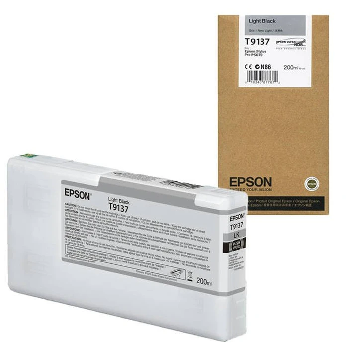 Μελάνι Epson light black T 913 200 ml T 9137
