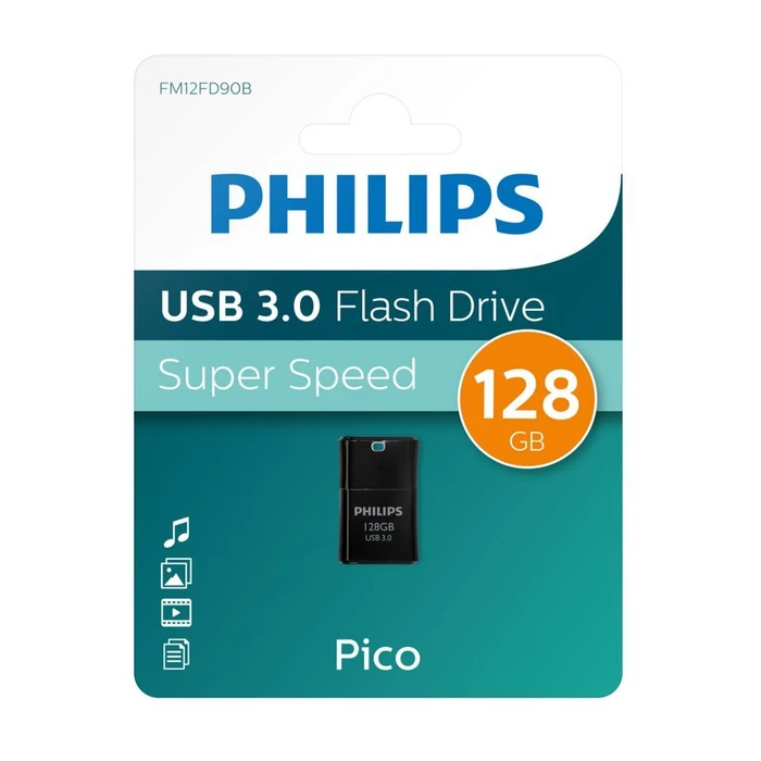 USB Flash 128GB Philips USB 3.0 Pico Edition Midnight Black