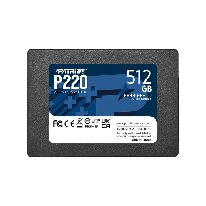 Σκληρός Δίσκος M.2 SSD 512GB Patriot P220 - SATA 3Gb/s