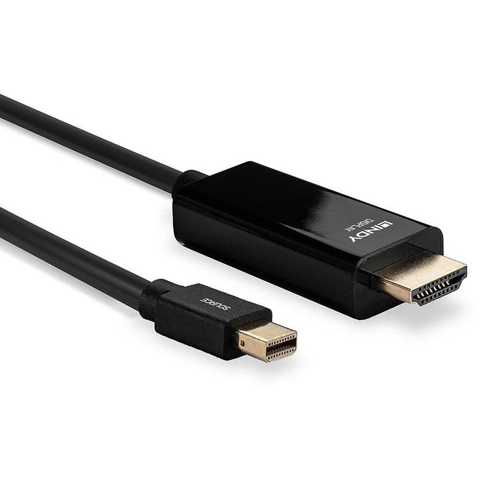 Καλώδιο MiniDisplayport Lindy to HDMI 4K30 (DP: passiv) 1m
