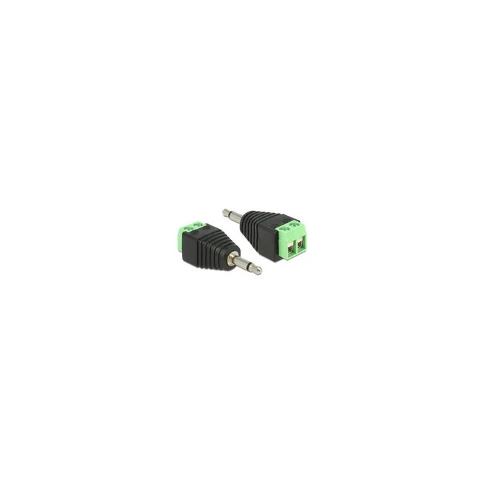 Βύσμα Delock Terminal Block 2Pin -> 3.5mm jack male