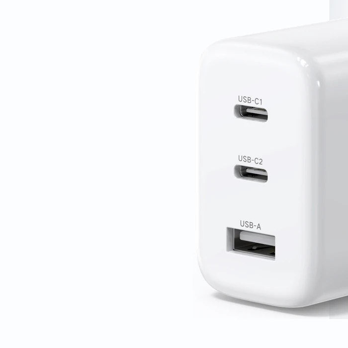 Φορτιστής Πρίζας Ugreen USB-A + 2*USB-C 65W Fast Charger