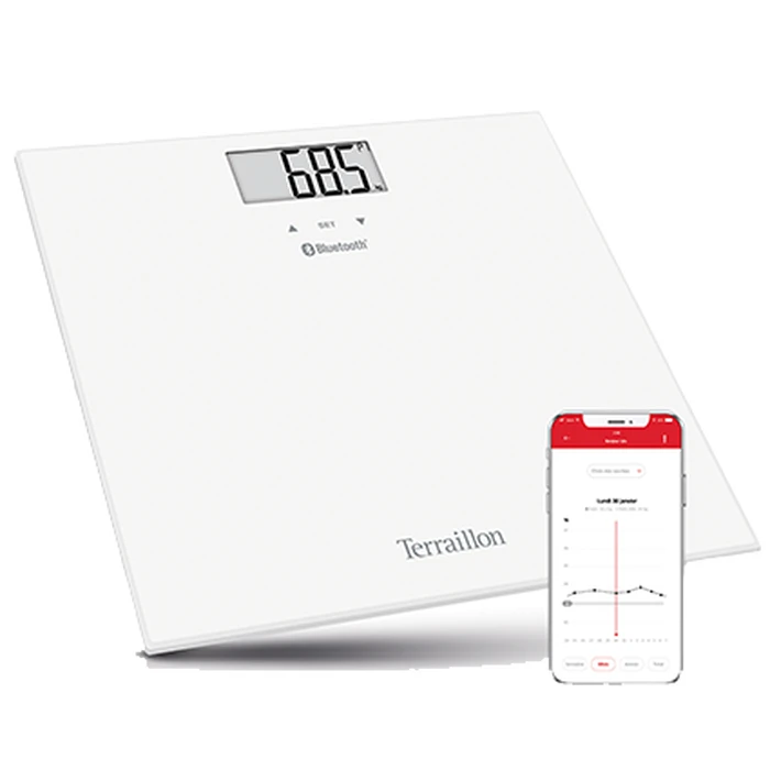 Ζυγαριά Μπάνιου Terraillon GR14713 Ανάλυσης Λίπους Web Coach Smart Bluetooth