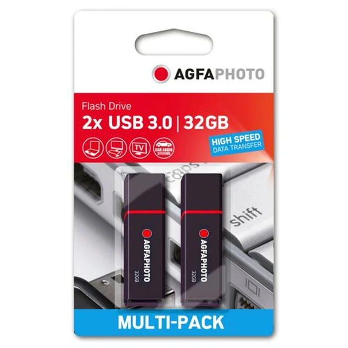 USB Flash 32GB AgfaPhoto 3.2 Gen 1 black MP2