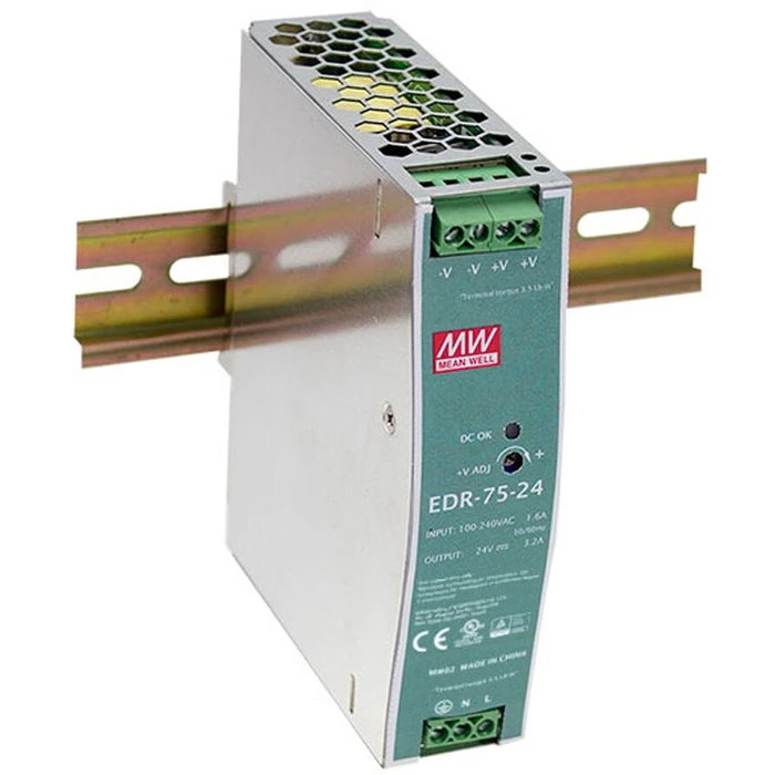 Τροφοδοτικό Ράγας LevelOne ind. POW-4821 48VDC 75W DIN-Schiene PoE