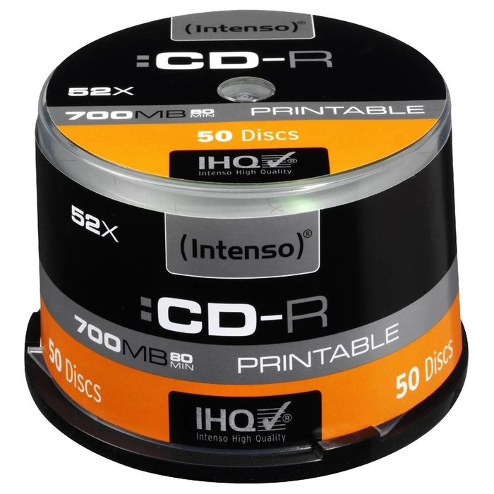 CD-R Intenso 700MB 50pcs Cakebox "printable inkjet" 52x