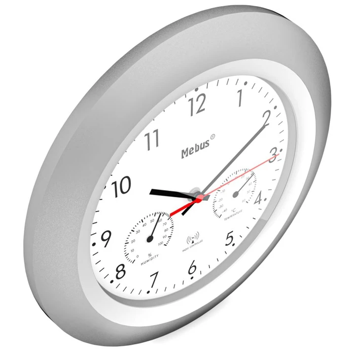 Ρολόι Τοίχου Mebus 19450 Radio controlled w. Thermo/Hygrometer