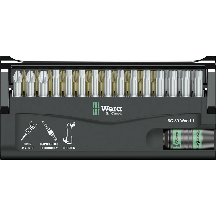 Σετ Μύτες Wera Bit-Check 30 Wood 1
