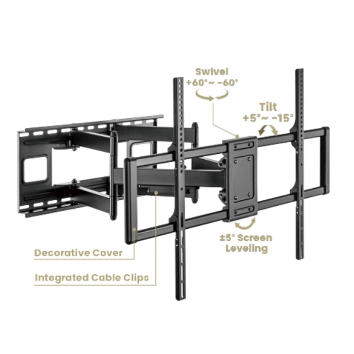 Βάση Τηλεόρασης Gembird FULL MOTION WALL MOUNT 60'-120'