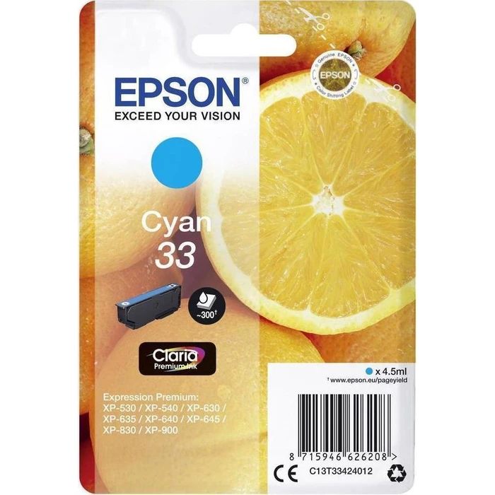 Μελάνι Epson cyan Claria Premium 33 T 3342