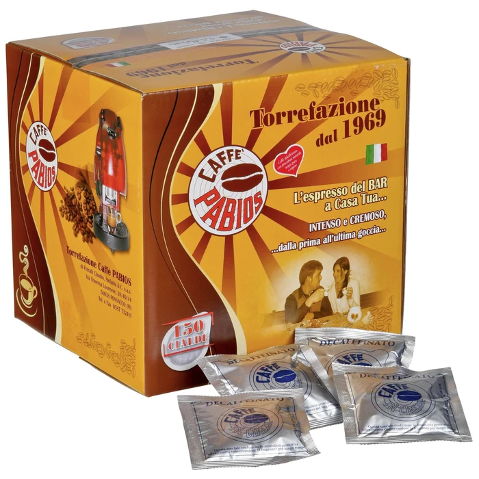 Κάψουλες Espresso Caffe Pabios ESE Decaffeinated 150 Pads