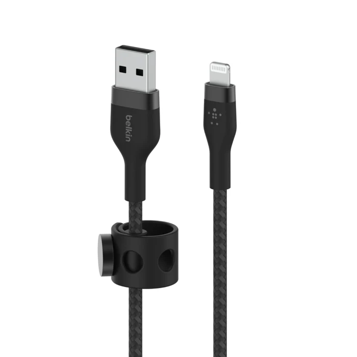 Καλώδιο USB Belkin Flex Lightning/USB-A 1m black CAA010bt1MBK