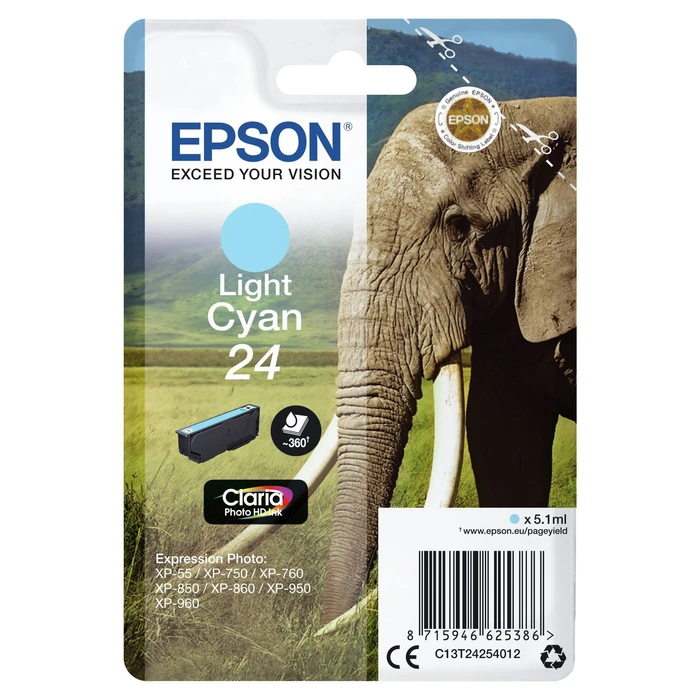 Μελάνι Epson light cyan Claria Photo HD T 242 T 2425