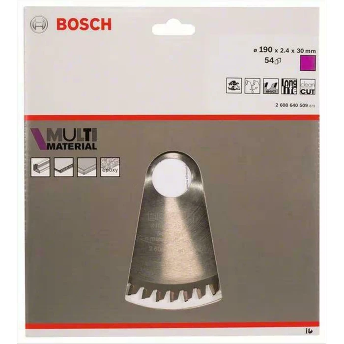 Δίσκος Κοπής Bosch Optiline Multi Material 190x30-54