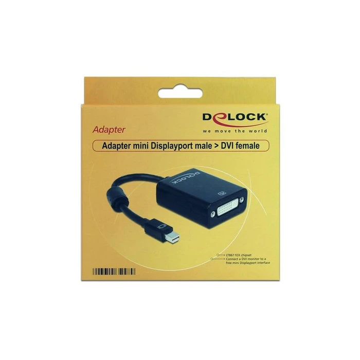 Αντάπτορας MiniDisplayPort Delock -> DVI(24+5) M/F black