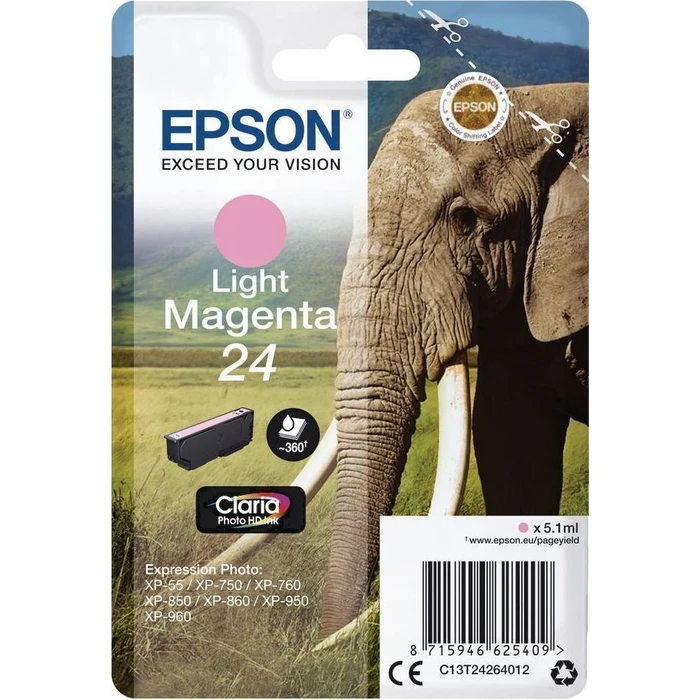 Μελάνι Epson XL light magenta Claria Photo HD T 2436