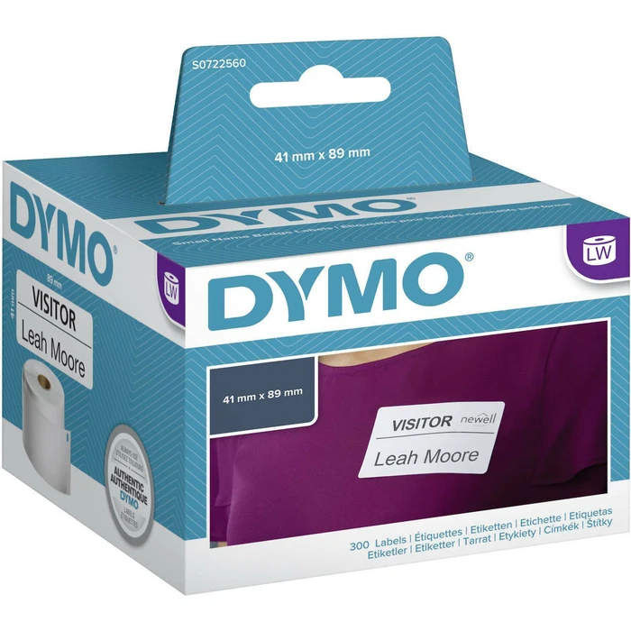 Ετικέτες Dymo Removable White name badge 89mm x 41mm / 300 11356