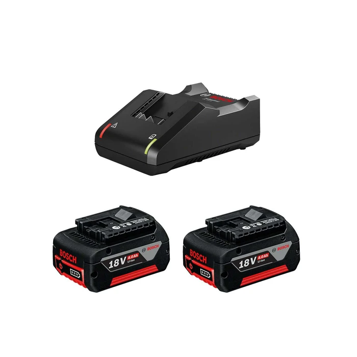 Φορτιστής Εργαλείων Bosch 2x 4.0Ah + GAL 18V-40