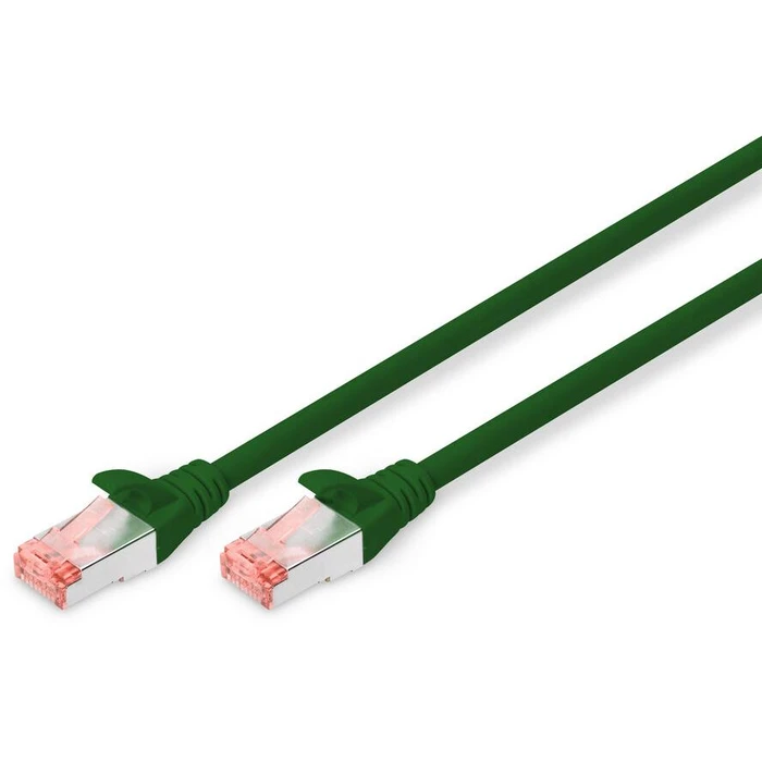 Καλώδιο Δικτύου Digitus Cat6 S/FTP 2xRJ45 0.5m Green lever protection