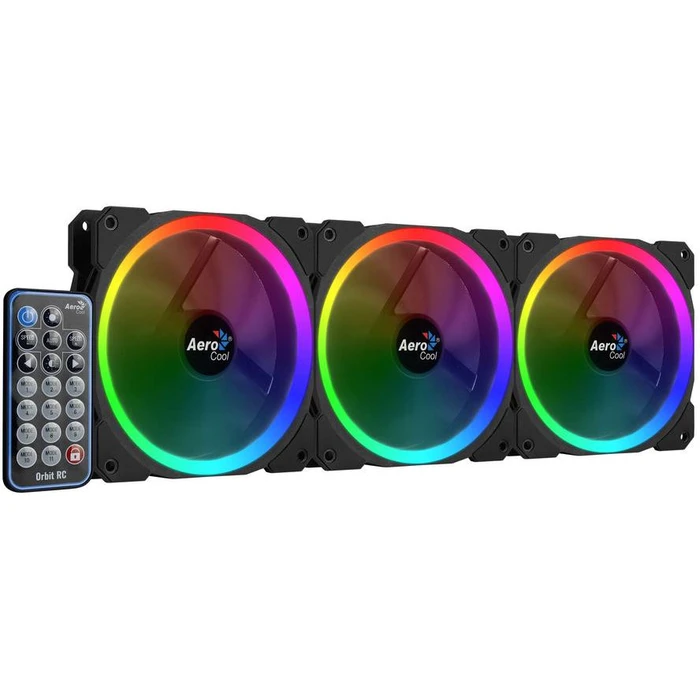Case Fan 12cm Aerocool Orbit RC RGB (pack of 3)