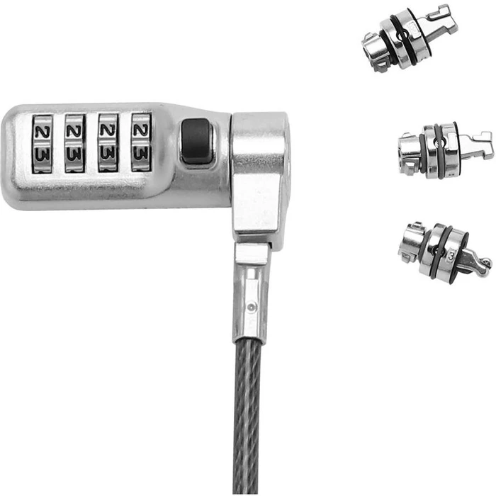 Κλειδαριά Laptop Dicota Univ.Sec.Cable Lock, 3 Exchangeable heads,combination