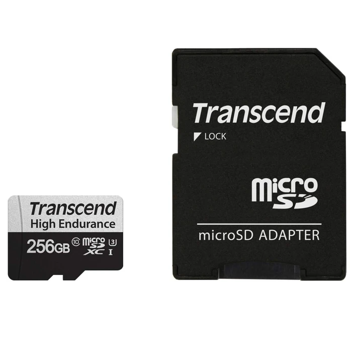 Κάρτα Μνήμης microSDXC 256GB Transcend 350V Class 10 UHS-I U1