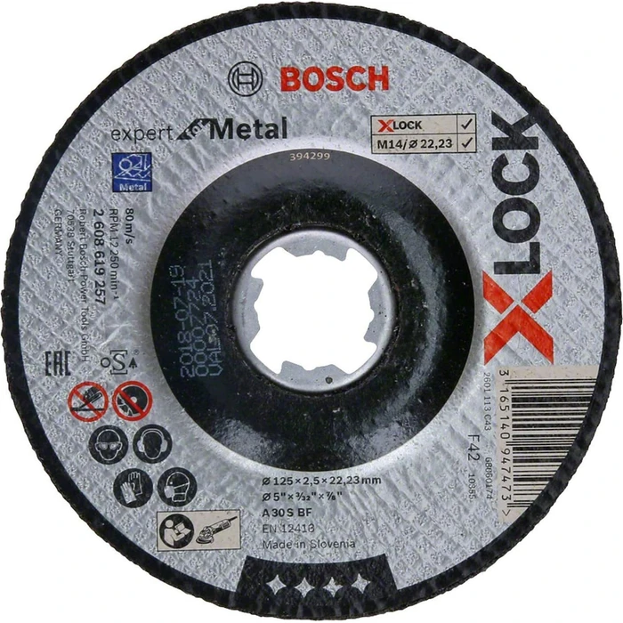 Δίσκος Κοπής Bosch X-LOCK Cutting Disc EfM 125x2,5mm