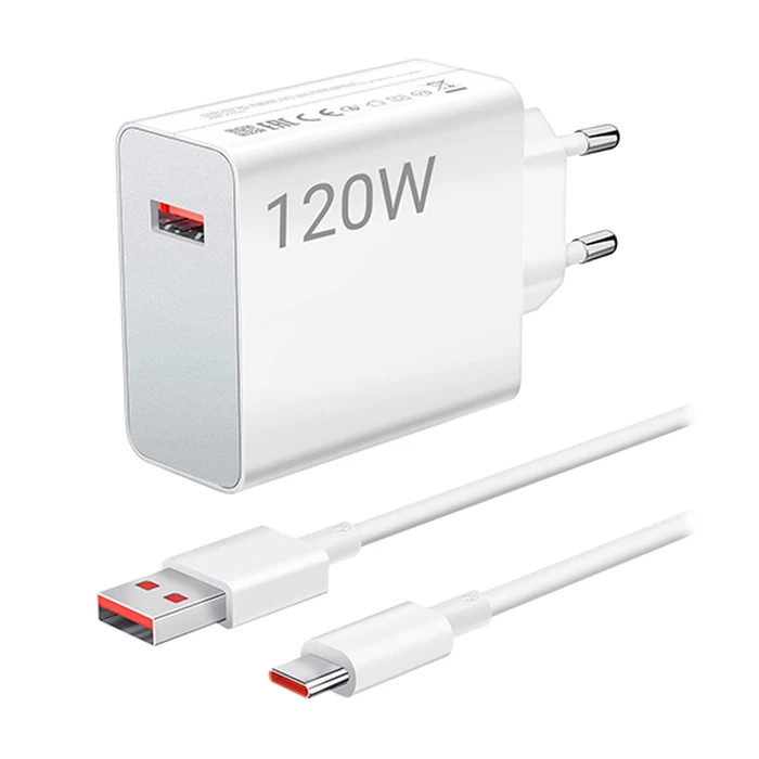 Φορτιστής Πρίζας Xiaomi 120W Charging Combo (Type A) + USB-C Cable