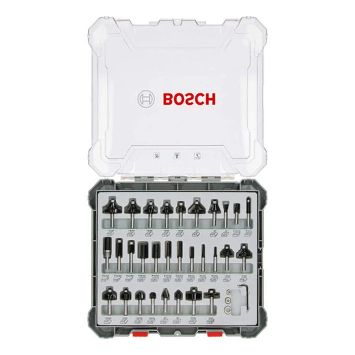 Σετ Φρέζες για Ρούτερ Bosch 30 pcs Wood Bit Set for 6mm Shank