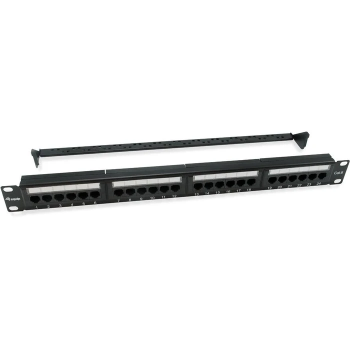 Patch Panel Equip 24x RJ45 Cat6 19" 1U Dual-IDC-komp.