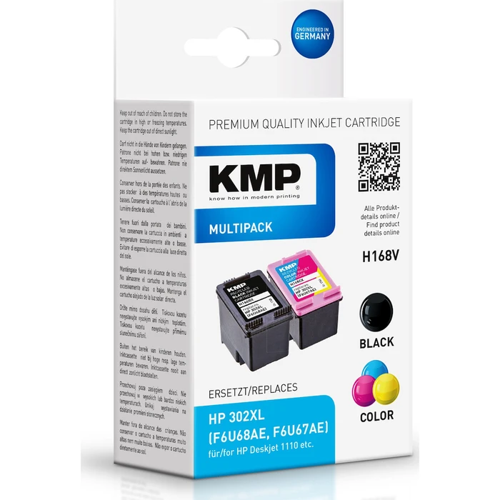 Μελάνι Συμβατό KMP H168VX Promo Pack BK/Color for HP F6T68AE/F6U67AE
