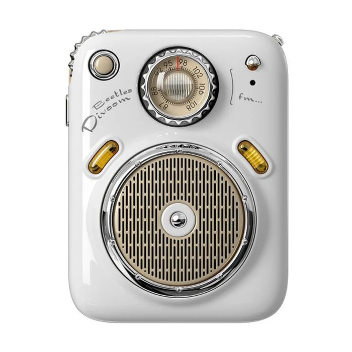 Φορητό Ηχείο Bluetooth Divoom Beetles-FM White