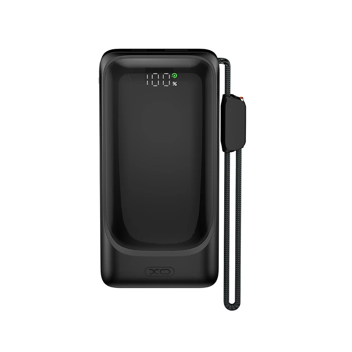 XO Powerbank Ταχείας Φόρτισης 22.5W με Πρίζα και Λουράκι Type C 10000mAh