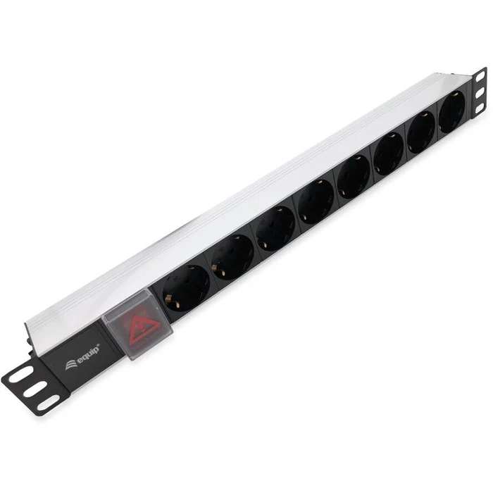 Πολύπριζο Equip 19"(1HE)8-fold Schukon. 1.8m Alu Sch